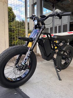 45 Mph Electric E-Bike, Full Suspension, 20x4.5 Jumbo Fat Tire, 1500/2500W Motor Peak, Twist Throttle