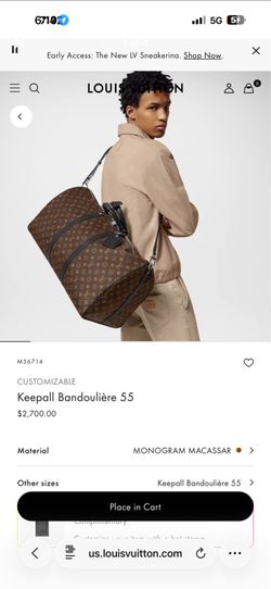 Louis Vuitton keepall bandoulière 55