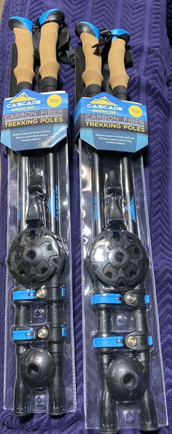 New in the box, Cascade, carbon, fiber, quick lock, trekking poles