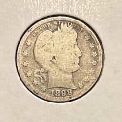 1898 Barber Quarter *Silver*