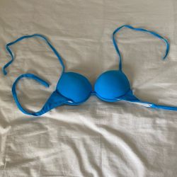 Blue Bikini Push Up Top
