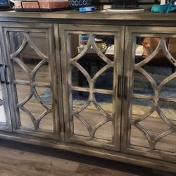 Console Table Cabinet Storage 