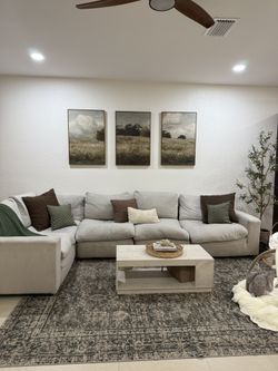 ✨ Oversized Modular Sectional Sofa - Light Beige | Super Comfy ✨