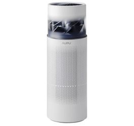 AUPU Air Purifier & Evaporative Humidifier 2-in-1,Safety Certified,Visible Turbo Fan,5-Speed Settings,Top-Fill Design&Large Water Tank,True HEPA Filte