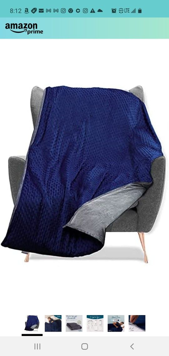 $65 QUILITY 25LB HEAVY WEIGHTED BLANKET