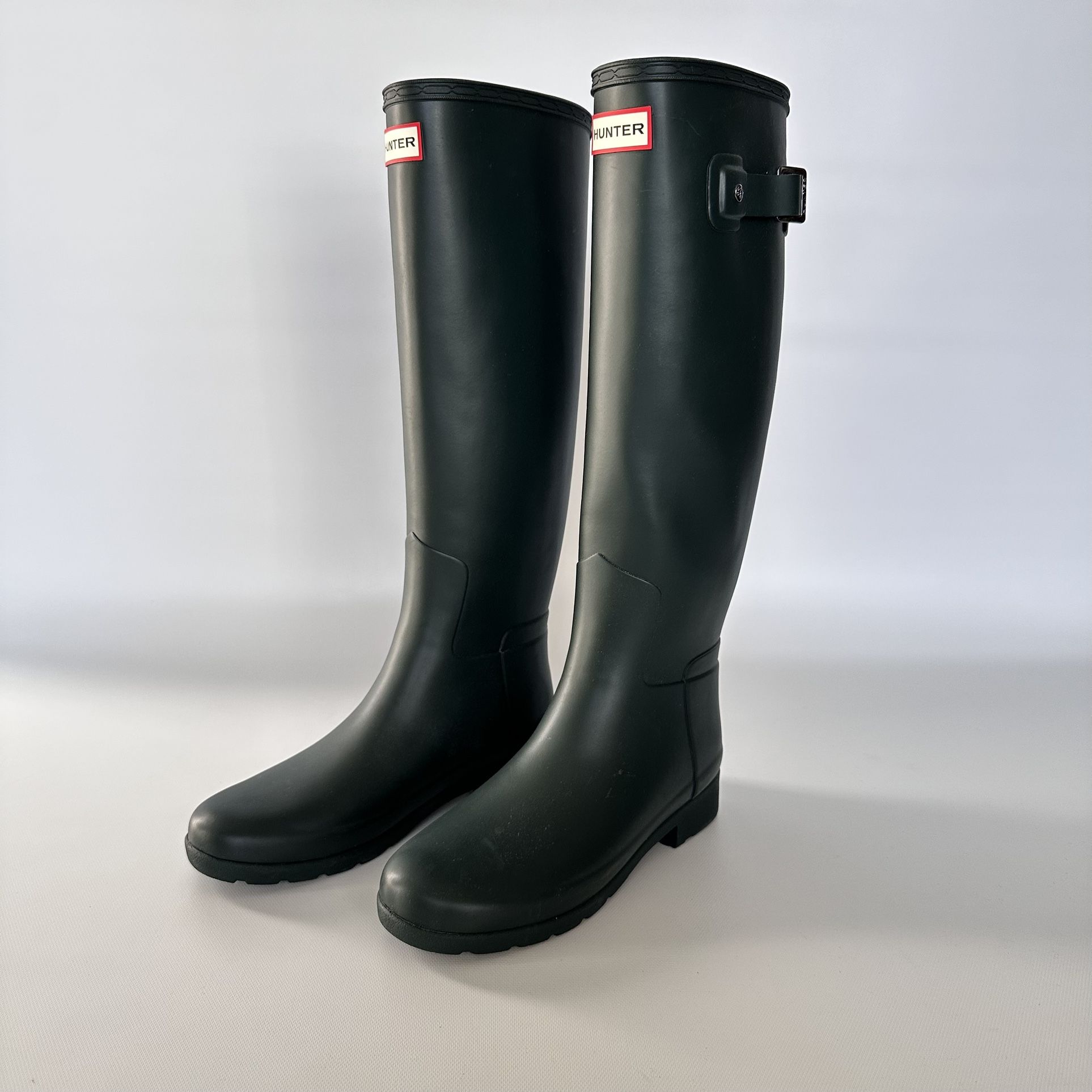 Hunter Women's Tall Rain Boots - Dark Green - US 5 Size