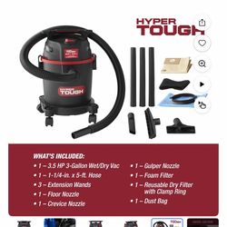 Hyper Tough 3 Gallon Wet Dry Vac
