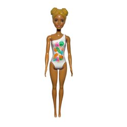 Barbie Color Reveal Molded Space Buns Swimsuit Doll
