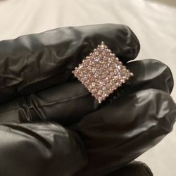 White Gold And Diamond Earring 