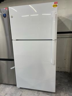 White GE Refrigerator