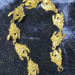 Disney Vintage Sterling Silver Goofy Bracelet