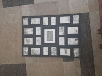 Multi-opening wall collage/shadow box picture frame