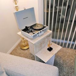 Travertine Stone Side Table