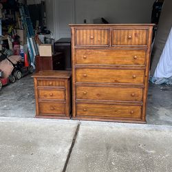6 Draw Dresser and 3 Draw Nightstand