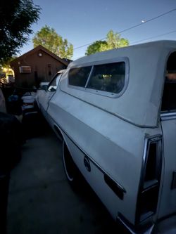White Classic American Car Project Vehicle