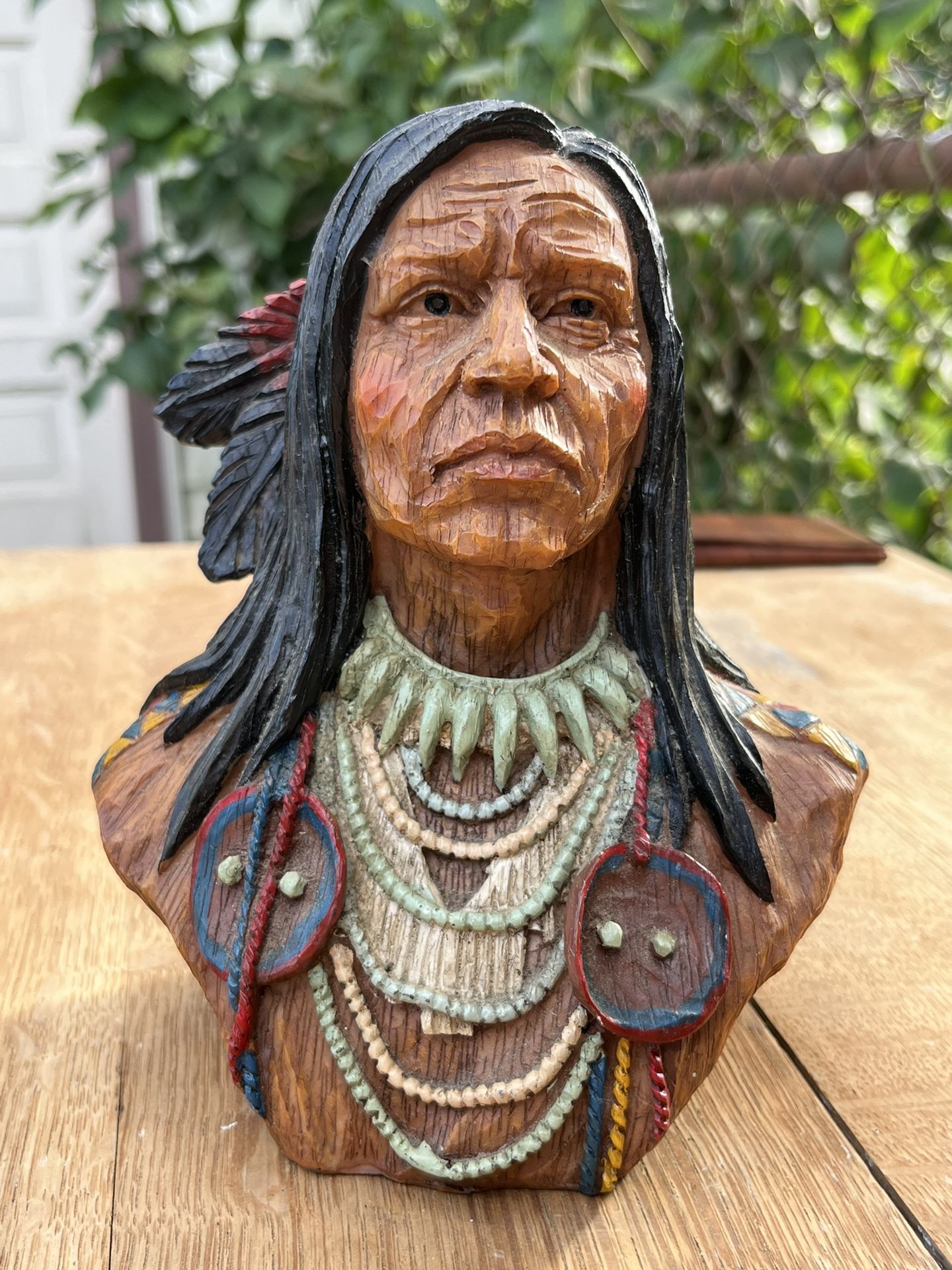 Native American Chief Sculpture