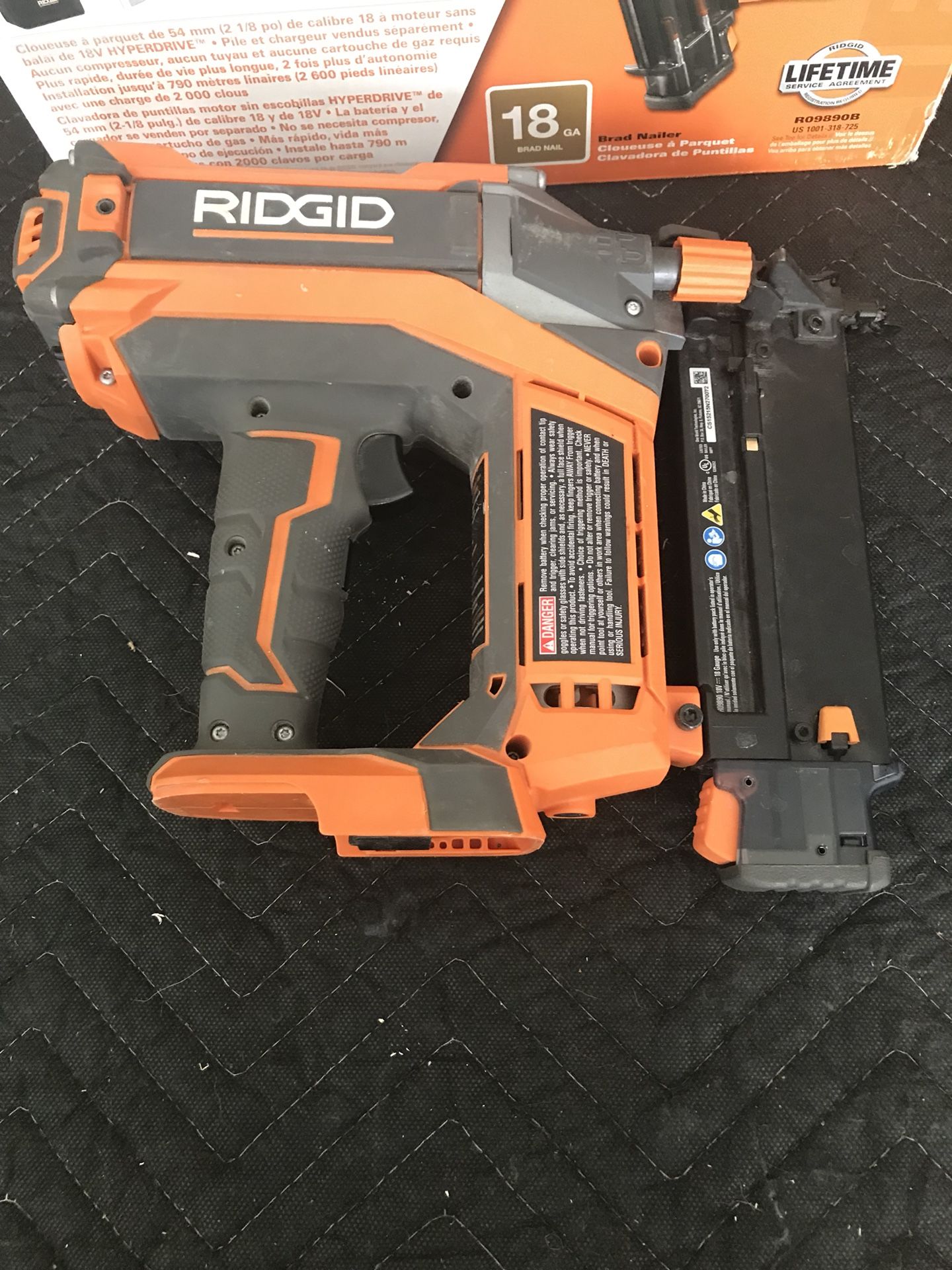 RIDGID HYPERDRIVE 18V Finish Nailer R09892B atelieryuwa.ciao.jp