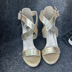 Gold High Heels 