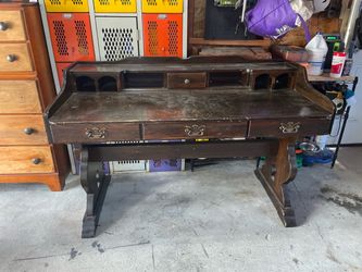 Antique wood desk
