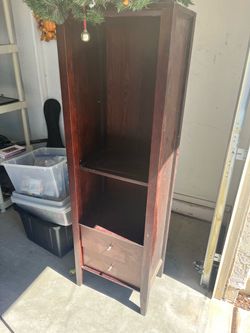 Tall wooden hutch