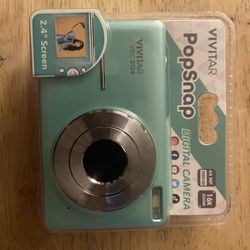 New Teal Vivitar Digital Camera Never Open 