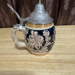 Vintage Original King 6" tall 1950's Stein Liechtenstein