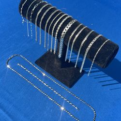 BRAND NEW 925 STERLING SILVER NECKLACES & BRACELETS