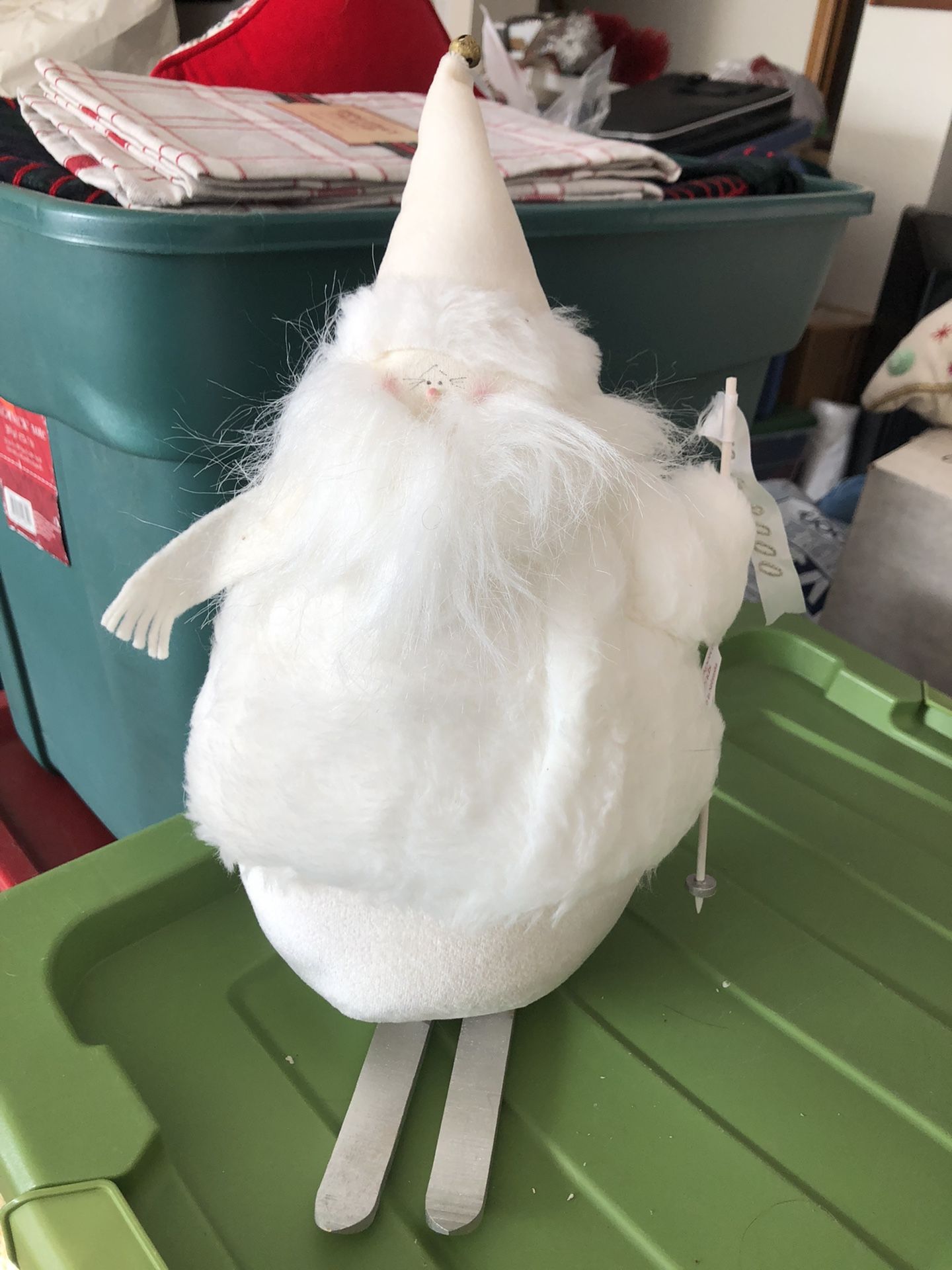 Snowman On Skies Collectible