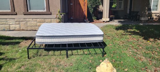 Bed frame and mattress