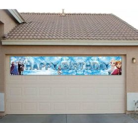 Large Frozen Happy Birthday Banner