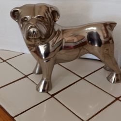 Silver Plated Metal "BULLDOG"