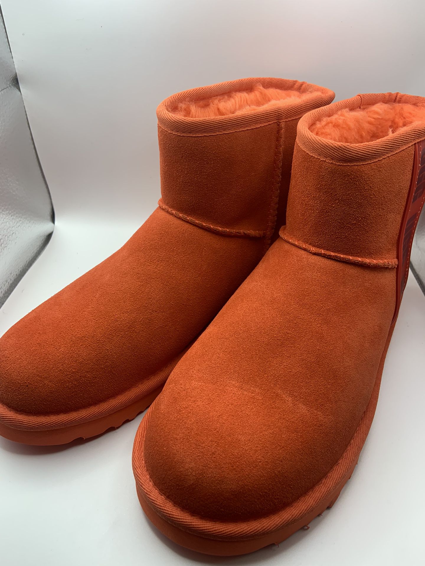Ugg New Orange Sueded Lamb Fur Boots