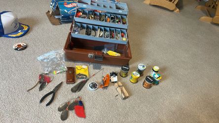Fishing Tackle Box Loaded with Gear