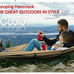 Camping Hammock with Mosquito Net - 2 Person Portable Nylon Hammock Tent 