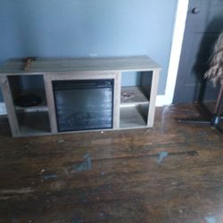 Gray Fireplace Electric Works Fantastic Just Don't Need It No More Got A New One This Year