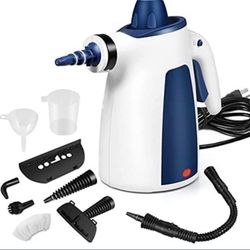 Handheld Pressurized Steam Cleaner, Multi-Surface All Natural Steamer for Cleaning, Portable Upholstery Steamer Cleaner with 9-Piece Accessories for K