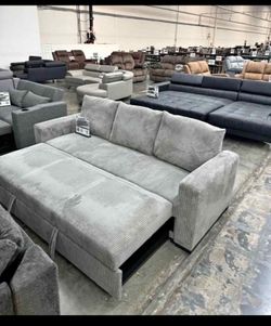 Corduroy pull out bed new in box no showroom