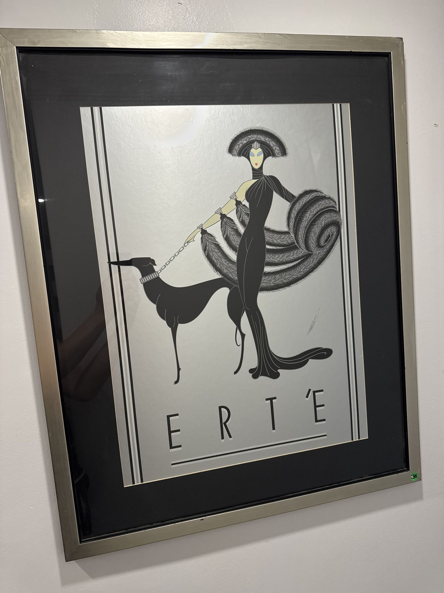 vintage 1980 'Symphony in Black' Erté
