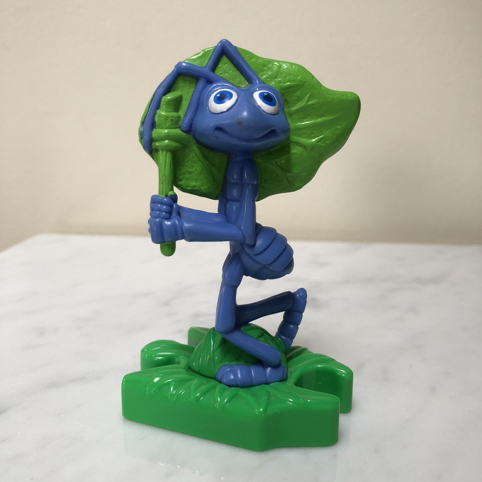 Disney A Bug's Life Ant Flik Figure On Puzzle Base 2000 McDonalds Free Happy Meal Toy