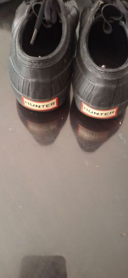 Hunter Black Rubber Rain Boots