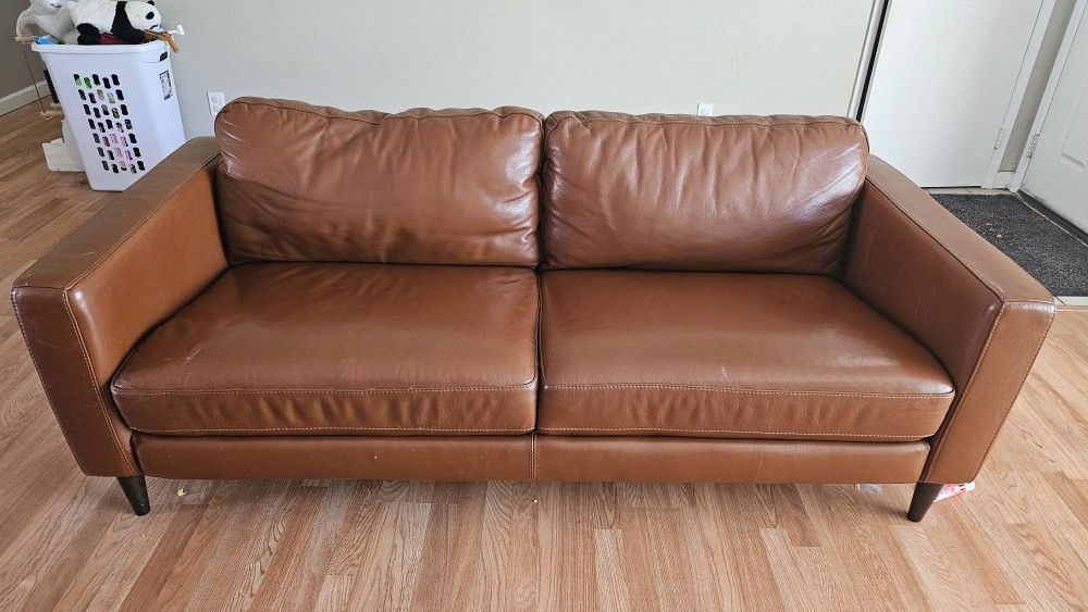Leather Sofa - Three Seater + Two Seater