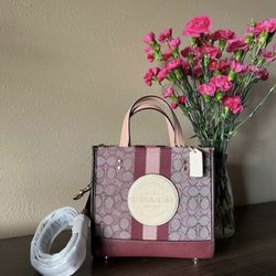 Pink Coach Dempsey Tote Bag 