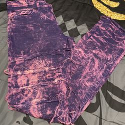Purple Stack Jeans 