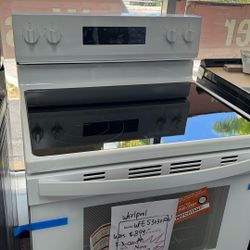 White Stove Glass Top New Open Box 1 Year Warranty 