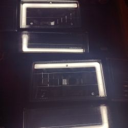 91-94 Ford Explorer LED DRL Headlights Luces Micas Calaveras Faros Faroles