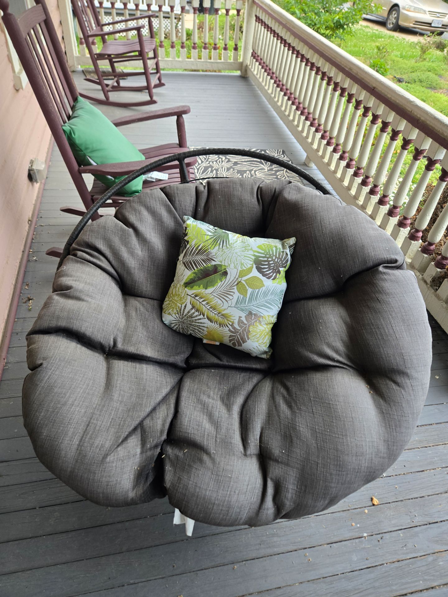 Papasan outdoor chair