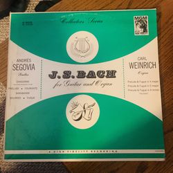 J.S.Bach - for guitar and Organ - Segovia / Weinrich Lp