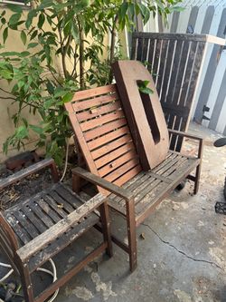 Outdoor table and chair