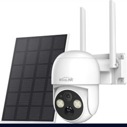 Solar Camera Outdoor Wireless, 2.5K Pan/Tilt Rechargeable Battery Powered Camera, 2.4GHz WiFi Camera for Home Security, Motion Detection, 2-Way Talk, 