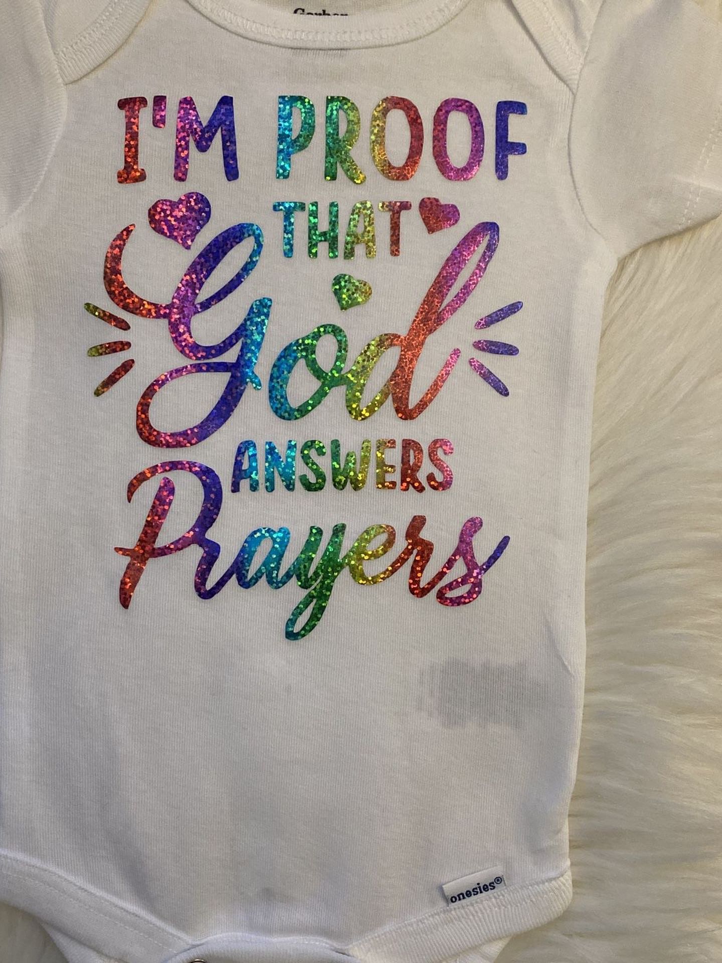 Rainbow Baby Onesie